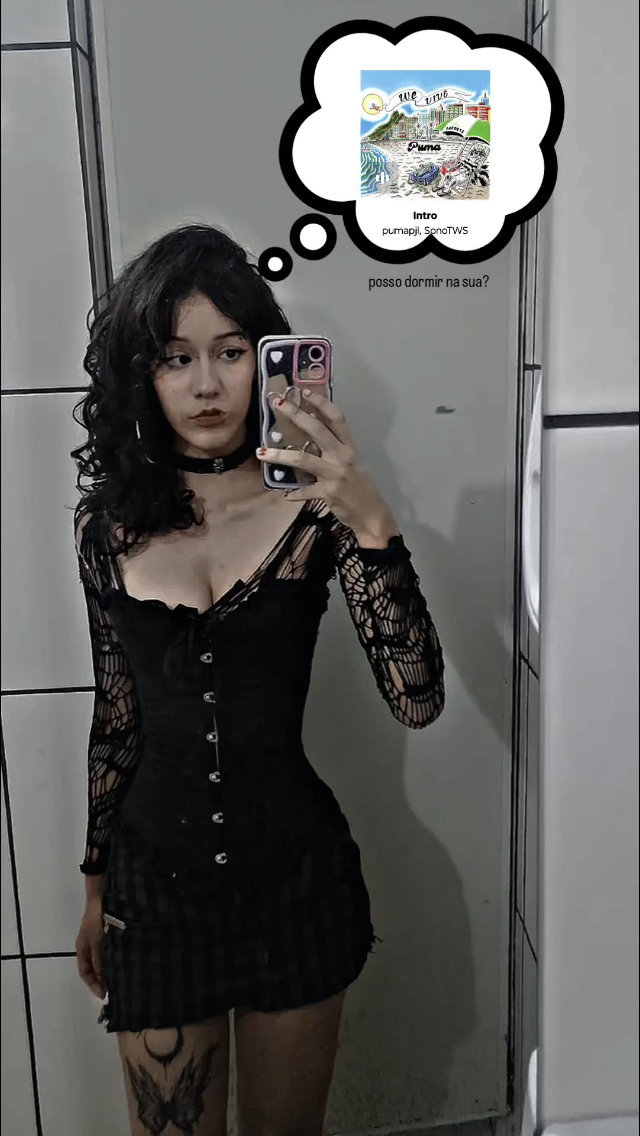 Novinha gótica @du.stylous se exibindo #TcbYdZSt