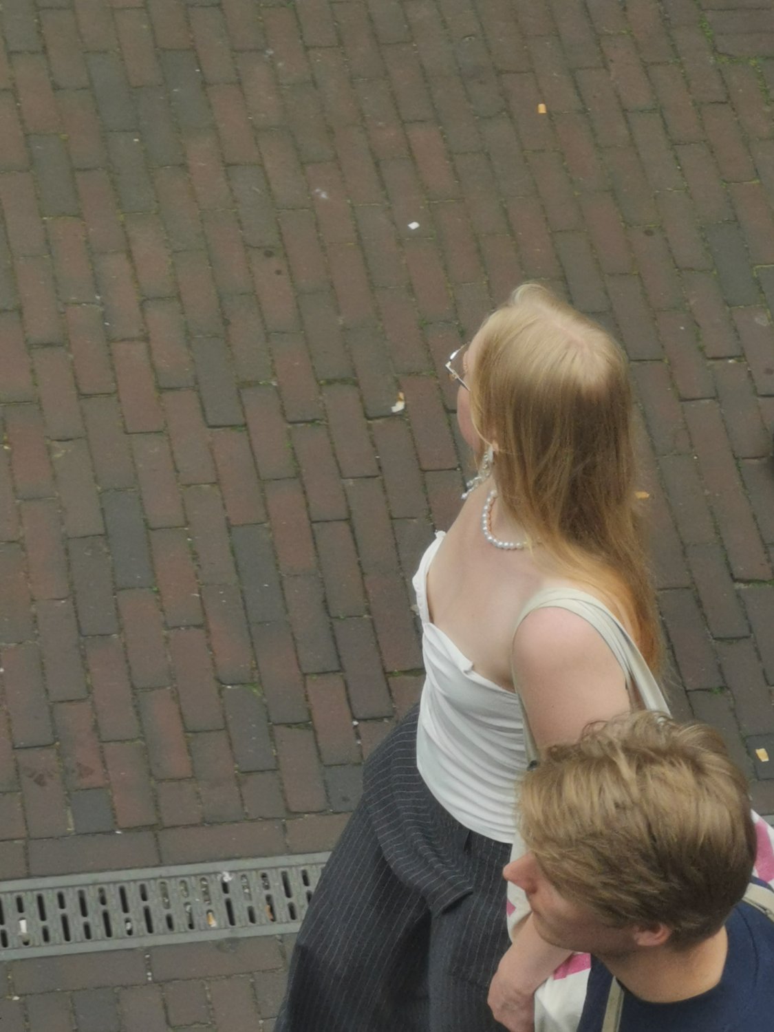 Nipslip blonde on the street #BwXlcKbn